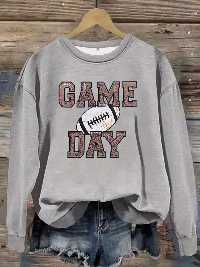 Women's Top Sweater Long Sleeve Baseball Gray - Shop at LoveMi