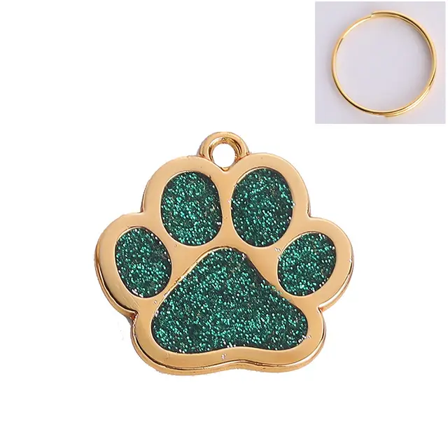 Handprint Metal Drip Oil Keychain Ornament Green - Shop at LoveMi