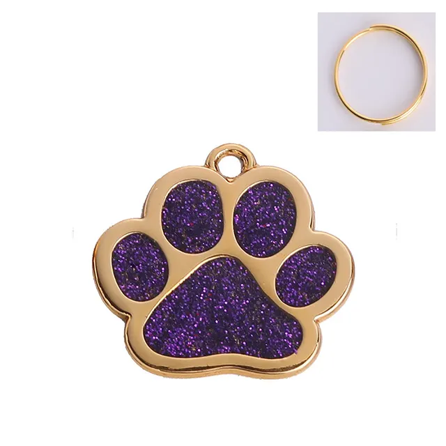 Handprint Metal Drip Oil Keychain Ornament Purple - Shop at LoveMi