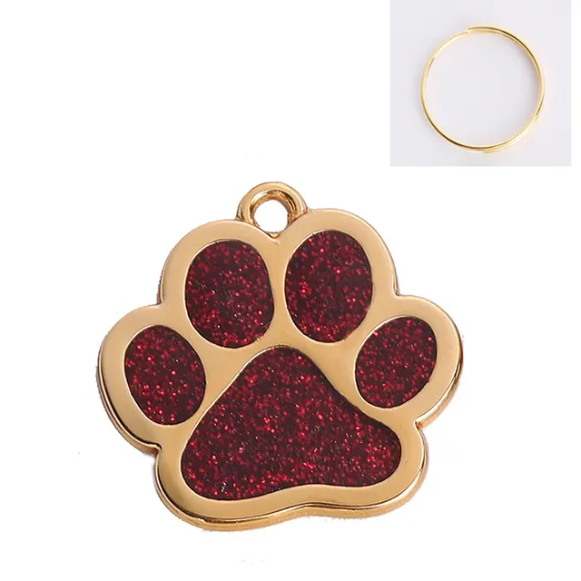 Handprint Metal Drip Oil Keychain Ornament Red - Shop at LoveMi
