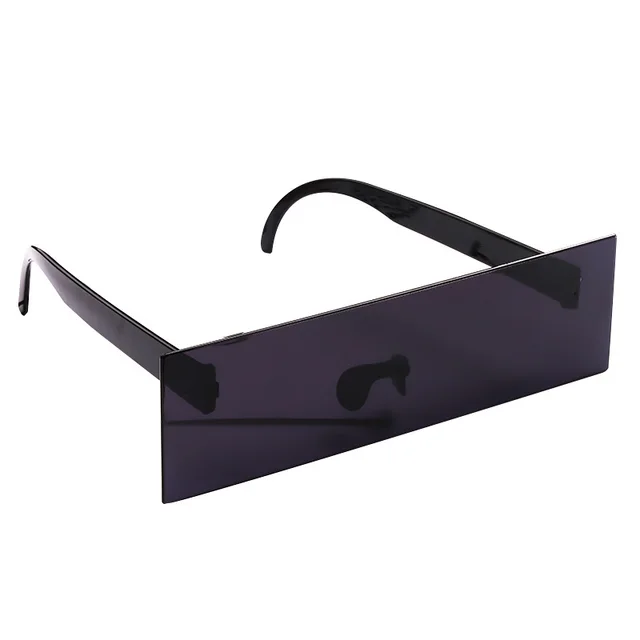 Black Long Frame Square Strip Glasses - Shop at LoveMi