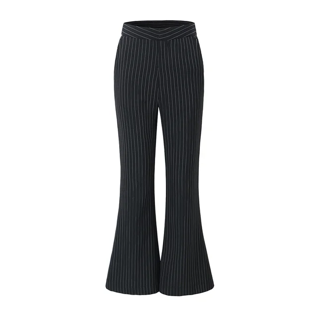 Vintage Stripe Vest Suit Coat Mop Bell bottom Pants Three piece Suit Pants 1198 - Shop at LoveMi