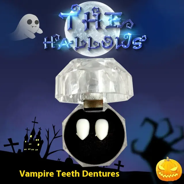 Vampire Dentures Tiger Tooth Tooth Socket Makeup Ball Props Boxed 15Mm - Shop at LoveMi