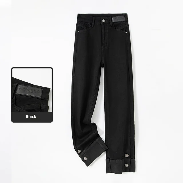 Fashion Women's Ankle length Straight leg Pants Black - Shop at LoveMi