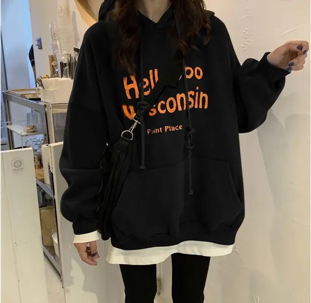 Loose fitting Korean Style Coat Top Black Thin - Shop at LoveMi