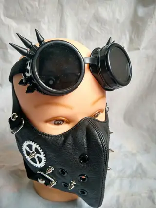 Steam Gear Gothic Punk Mask - Model 14