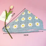 All-matching Triangular Binder Knitted Hair Band - 26 Blue Sunflower