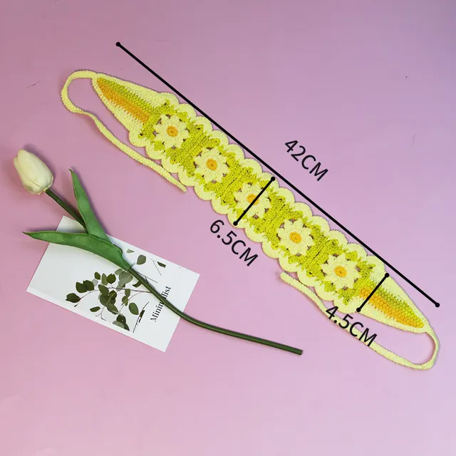 All matching Triangular Binder Knitted Hair Band 50 Yellow Headband - Shop at LoveMi