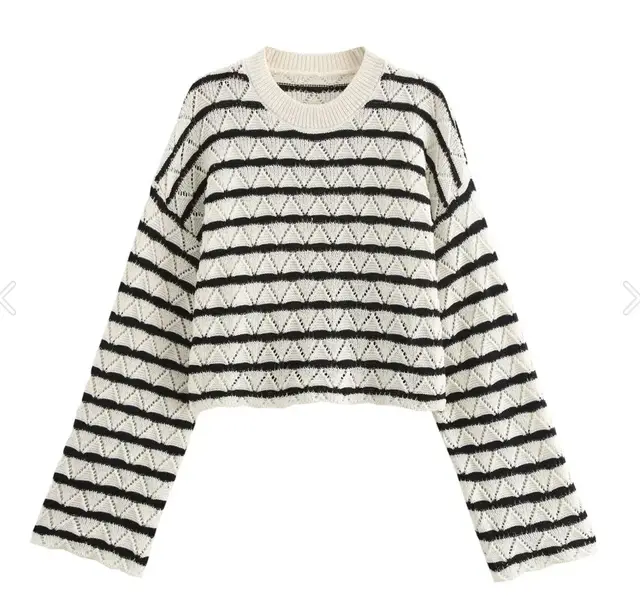 Women's Striped Knitted L Long Sleeve Bell bottom Pants Suit Striped Top - Shop at LoveMi