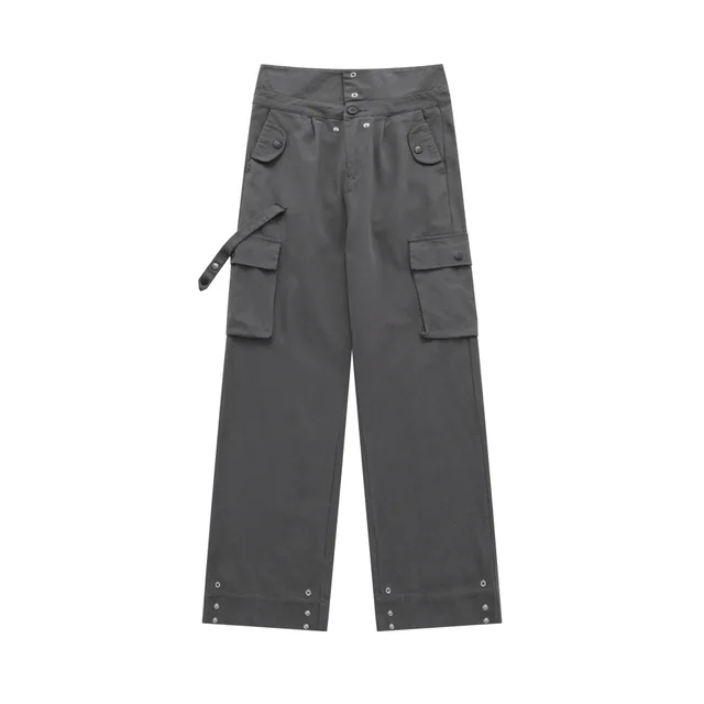 Overalls Women's White Overalls Fashion Brand Straight Gray - Shop at LoveMi