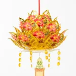 Buddha Worship Lotus Lamp Temple Activity Mid-Autumn Festival Wedding - Hollow Gold