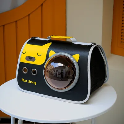 Outing Carry Bag Portable Pet Bag Transparent Cat Cage Black Bear - Shop at LoveMi