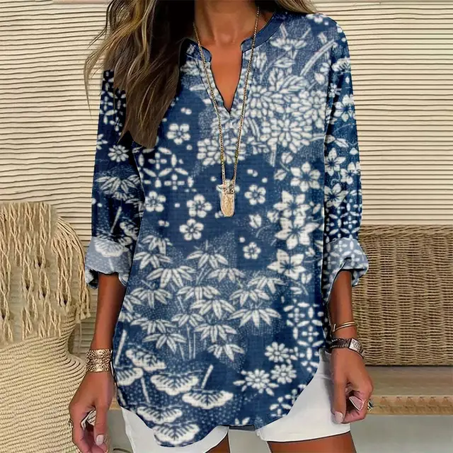 Women's Button Drop shoulder Long sleeve Model E - Shop at LoveMi