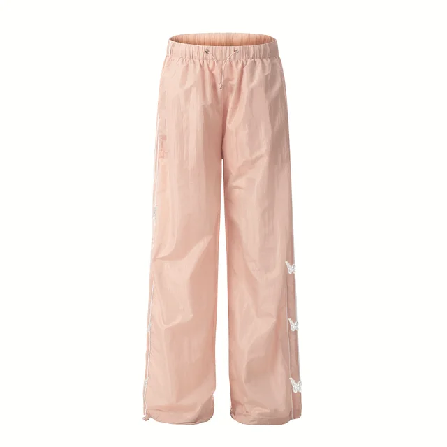 Fashion Women Bow Wide leg Casual Pants Pink - Shop at LoveMi