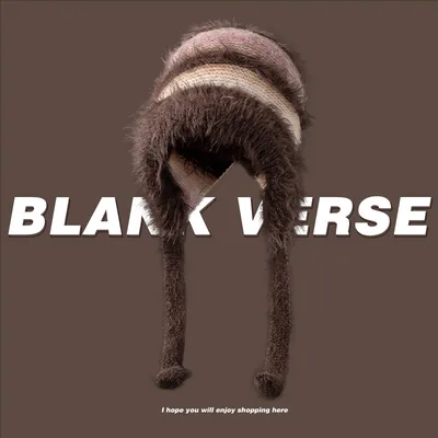 Autumn And Winter Lace up Ear Protection Knitting Slipover Woolen Cap Japanese Style Brown - Shop at LoveMi