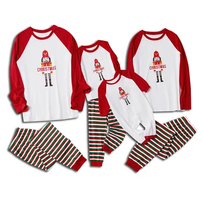 European And American Christmas Parent child Pajamas Suit Striped Suit Women'S Xl - Shop at LoveMi