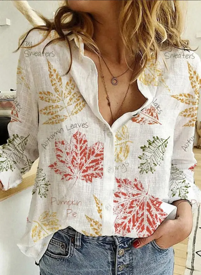 Women's Casual Digital Printing Large Upper Garment Shirt B25Shhgh2308112 - Shop at LoveMi
