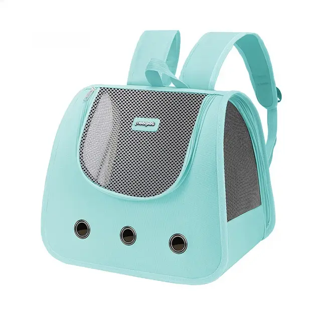 Large Capacity Portable Pet Cat Backpack Light Blue - Shop at LoveMi