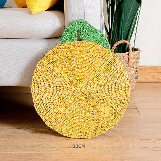 Sisal Wear resistant Cat Scratching Board Does Not Shed Chips Orange Orange - Shop at LoveMi