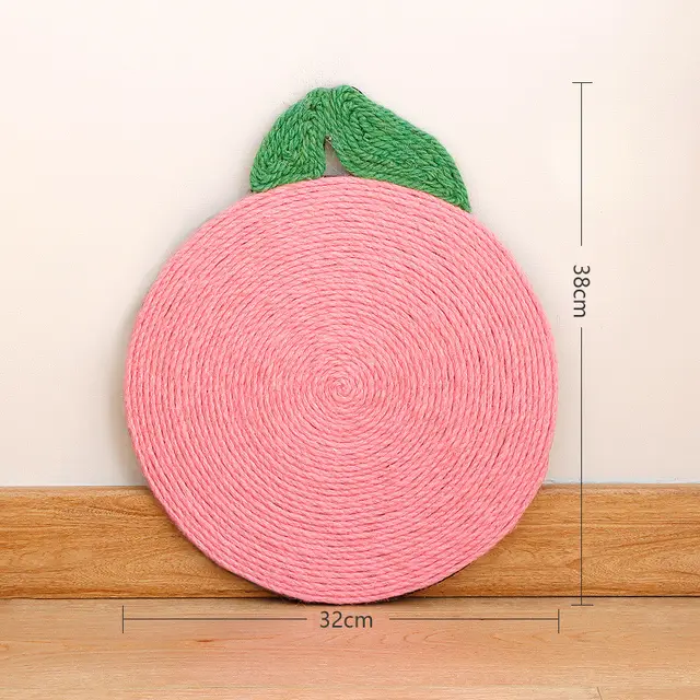Sisal Wear resistant Cat Scratching Board Does Not Shed Chips Pink Orange - Shop at LoveMi