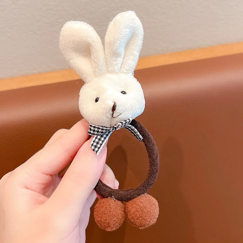 Durable High Elasticity Does Not Hurt Hair Rubber Band Ponytail 1 White Rabbit - Shop at LoveMi