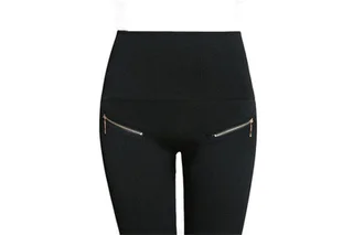 Zipper Button Hot Drilling High Waist Hip Lift Abdominal Pants - Zipper
