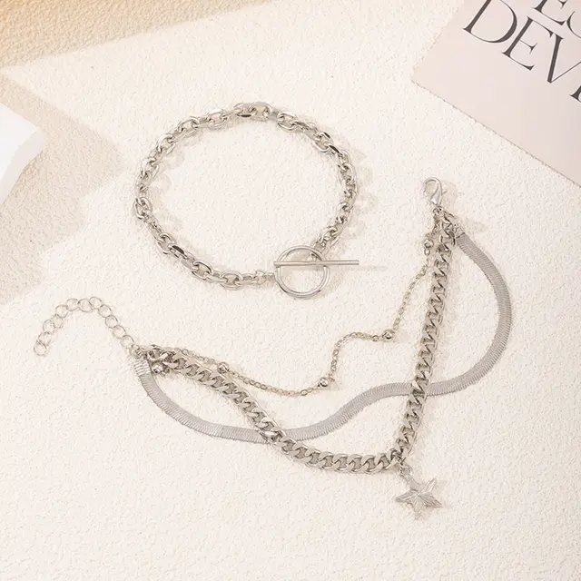 Ladies Alloy Star Bracelet Set S3148 - Shop at LoveMi