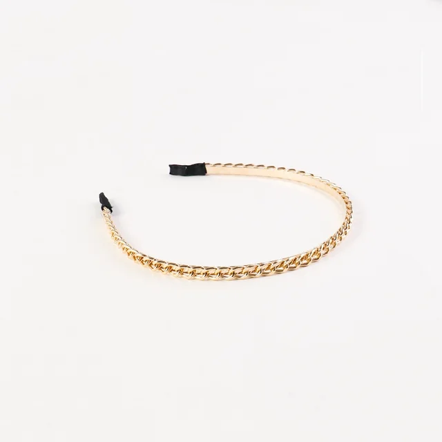 Big Chain Alloy Headband Simple Headband All match 1 Small Alloy Chain - Shop at LoveMi