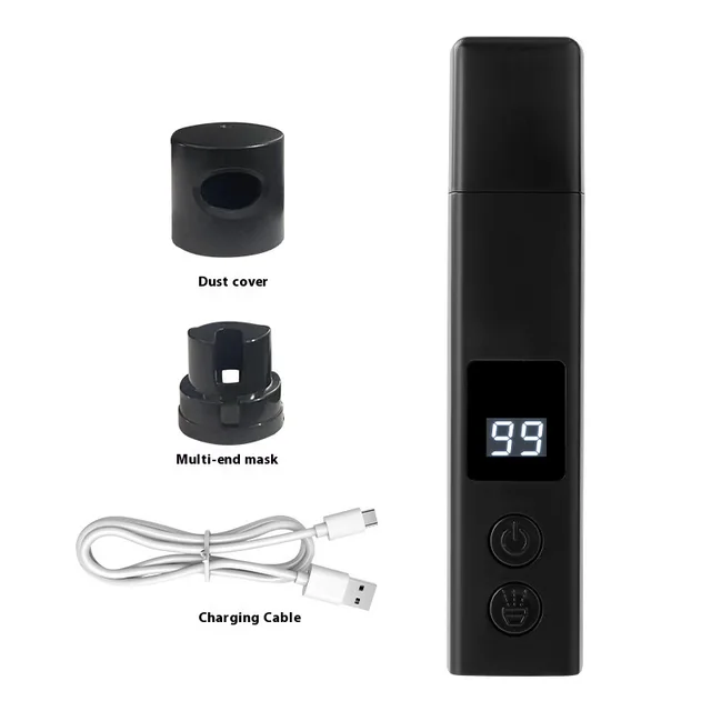 Electric Charging With Dust Cover With Light Pets Nail Piercing Device Pet Products Black - Shop at LoveMi