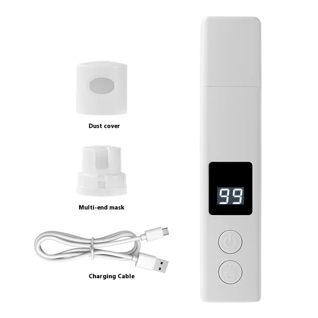 Electric Charging With Dust Cover With Light Pets Nail Piercing Device Pet Products White - Shop at LoveMi