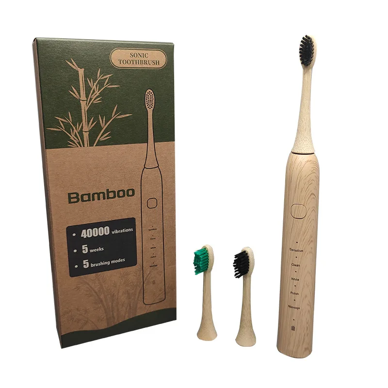 Suspended Electric Bamboo Toothbrush 5 gear Mode Electric Toothbrush - Shop at LoveMi