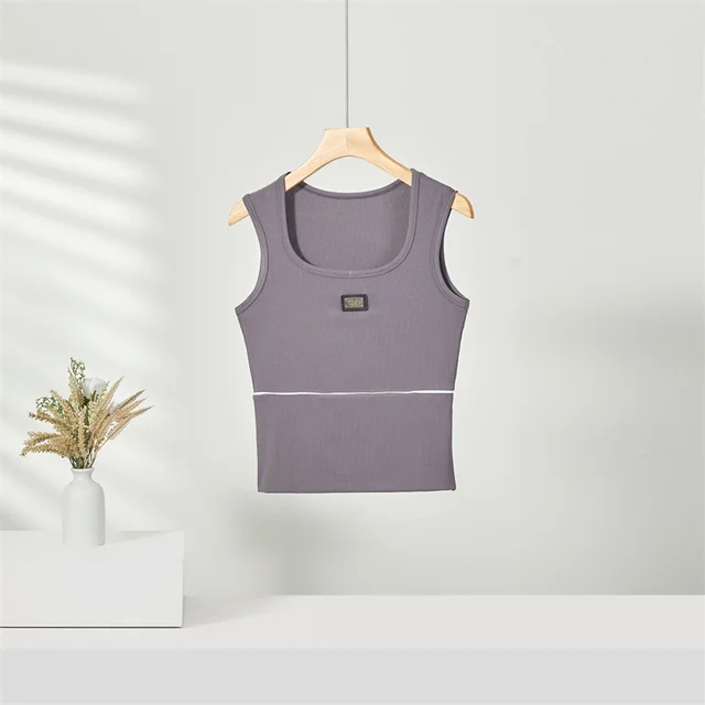 Spring And Summer Women's Bottoming Camisole Women's Slim Fit Inner Wear Smoky Gray - Shop at LoveMi