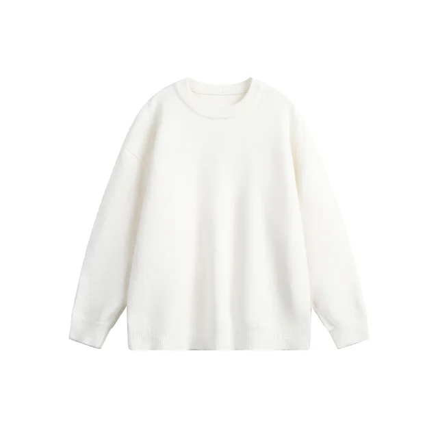 Autumn New Simple Loose Couple Sweater For Women Apricot - Shop at LoveMi