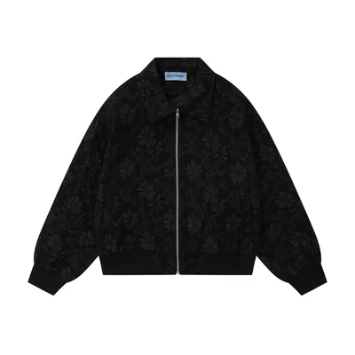 Dark Lightly Mature Embossed Pleated Long sleeved Shirt Black - Shop at LoveMi