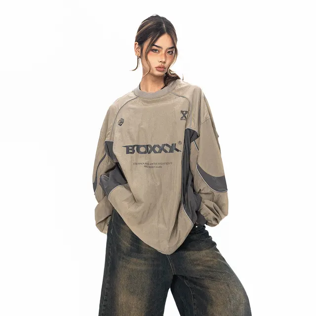 Pullover Loose Outdoor Casual Cargo Sweater Green - Shop at LoveMi