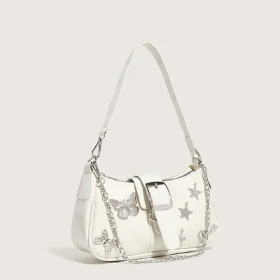 Original Shoulder Butterfly XINGX Y2g Special interest Design Small Bag Gray - Shop at LoveMi