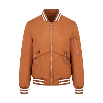 Women's Flight Suit Women's Jacket Autumn And Winter Thin Cotton Coat Chocolate - Shop at LoveMi