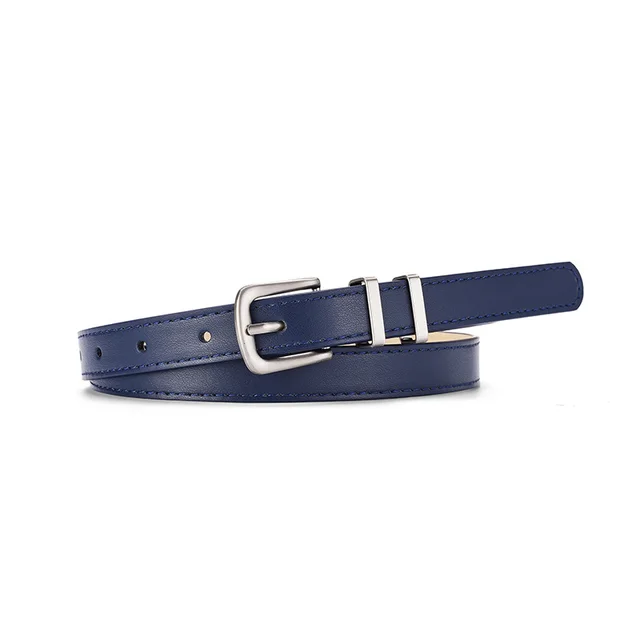 Decorate Student Y2k Multi color Thin Waist Belt For Women Navy Blue - Shop at LoveMi