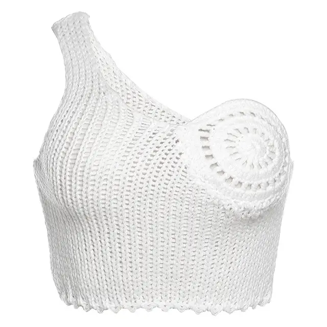 Fashion Hollowed out Short Women's Suit White Top - Shop at LoveMi