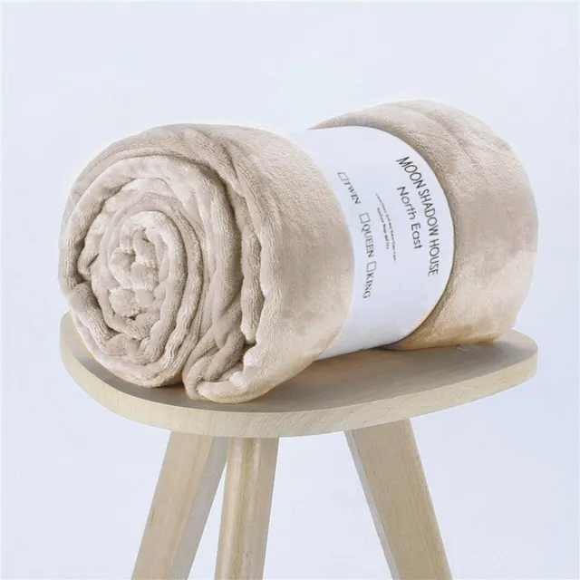 Bed Sheet Nap Blanket Flannel Coral Fleece Air conditioning Blanket Cover Blanket Khaki - Shop at LoveMi
