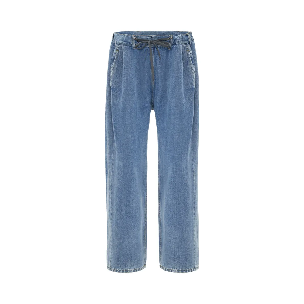 Loose Washed out Straight High Waist Jeans For Women Blue - Shop at LoveMi