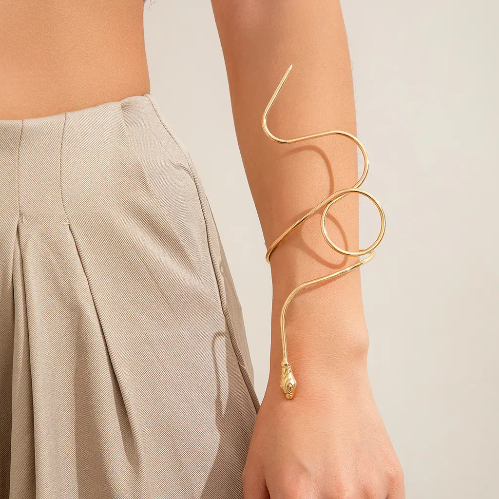 Fashion Retro Irregular Winding Closed Loop - 01 Gold 0323
