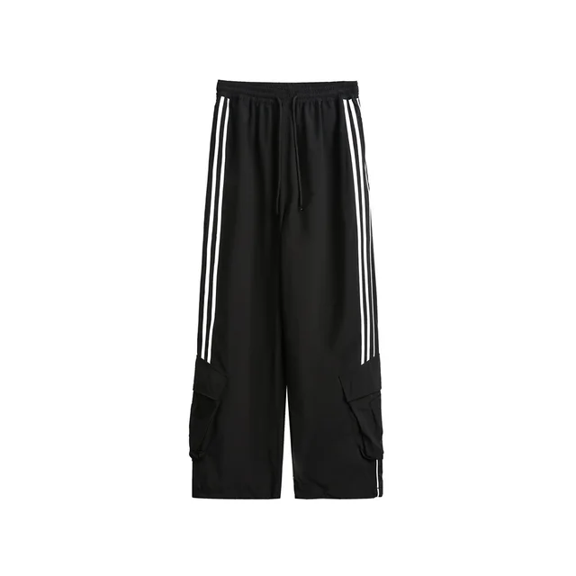 Retro Loose Straight Trousers Women Black - Shop at LoveMi