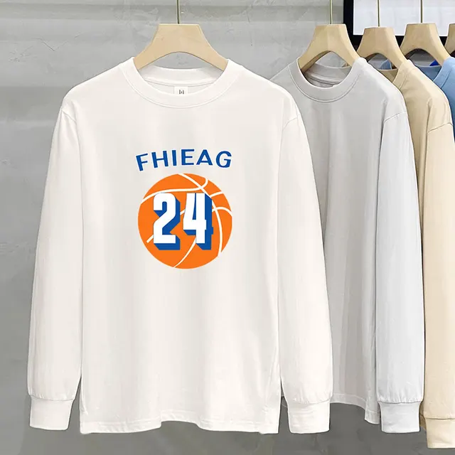 230g Heavy Cotton Long sleeved T shirt For Women Ch11 Basketball - Shop at LoveMi