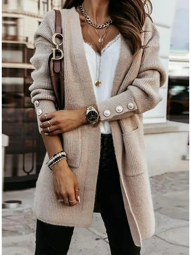 Button Cardigan European And American Women's Fashion - Shop at LoveMi