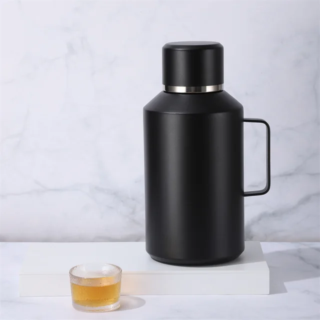 Large Capacity Portable Stainless Steel Insulated Cup Black - Shop at LoveMi