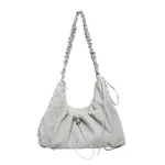 Japanese Canvas Tote Bag Large Capacity Summer Crossbody - Gray