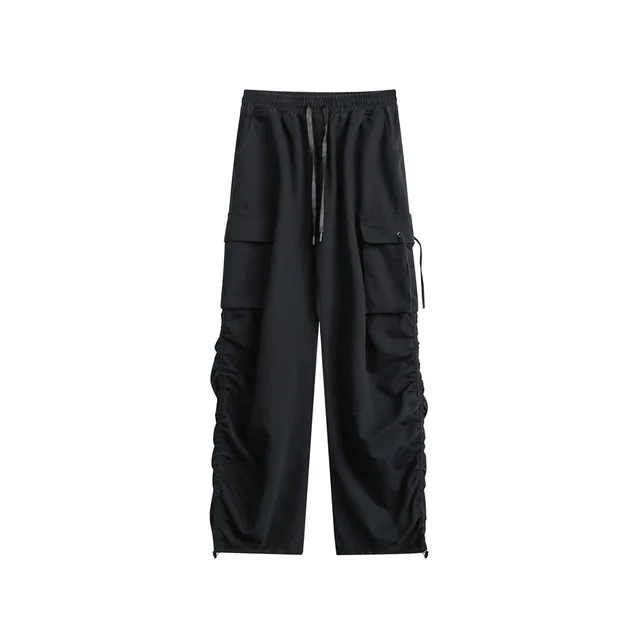 Retro Casual Working Pants Men And Women Black - Shop at LoveMi