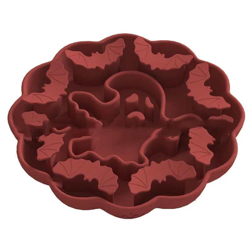 Anti choke Slow Feeding Anti tumble Multi functional Dog Bowl Pumpkin Red - Shop at LoveMi