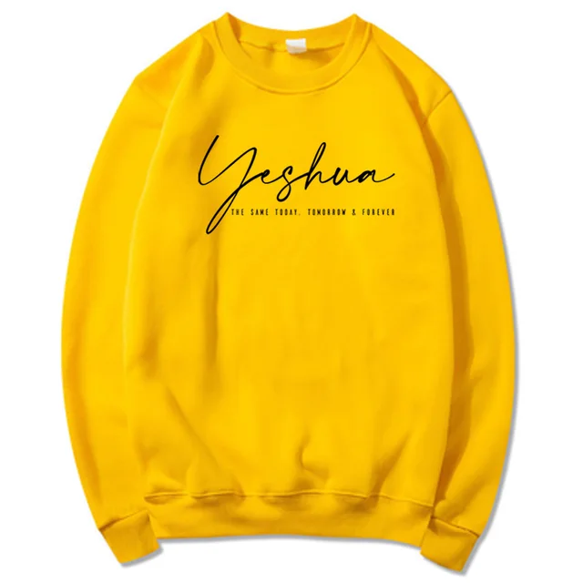 New Fleece lined Long Sleeve Round Neck Women's Sweater Yellow - Shop at LoveMi